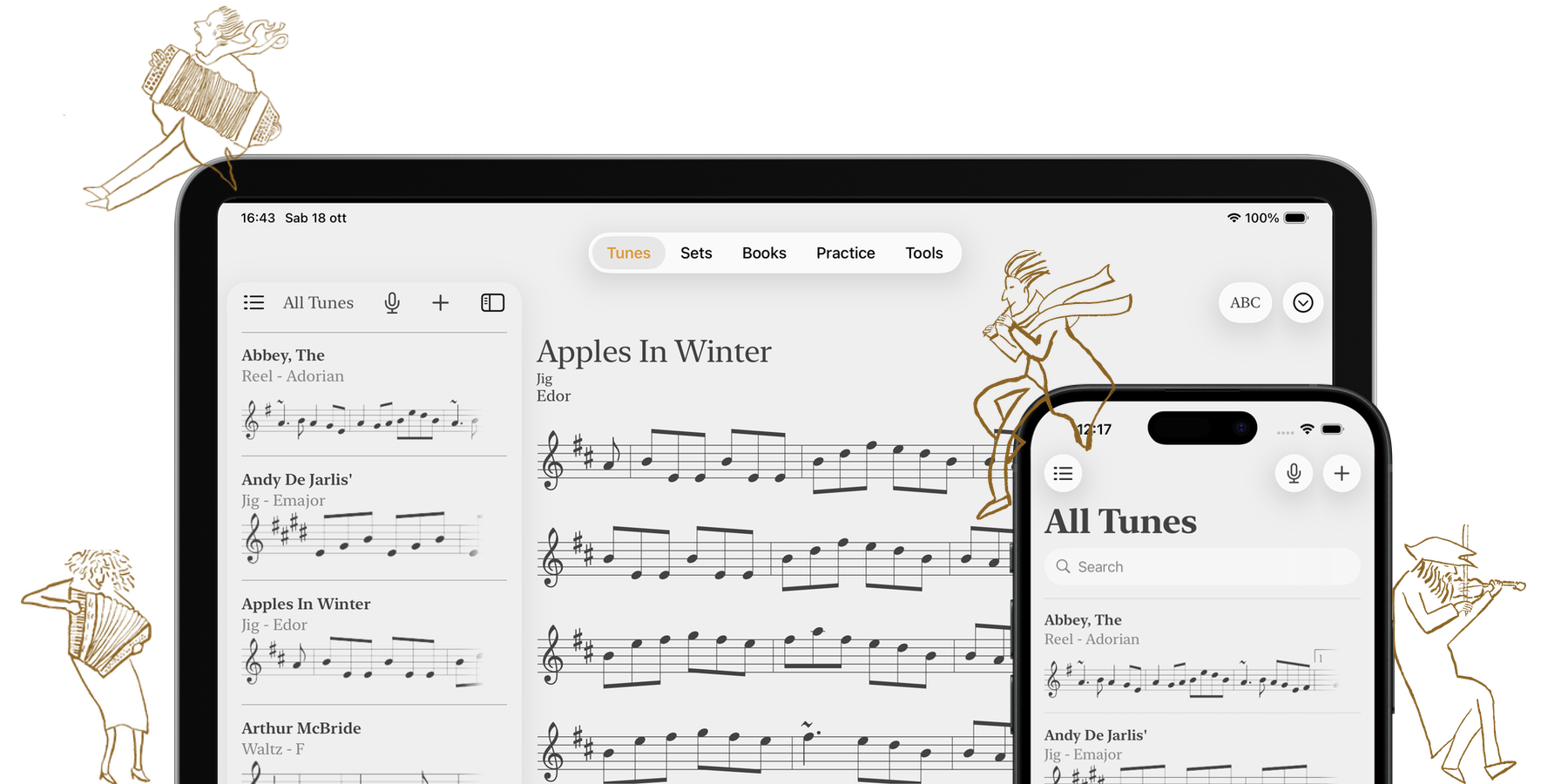 Nota app on the iPhone and iPad
